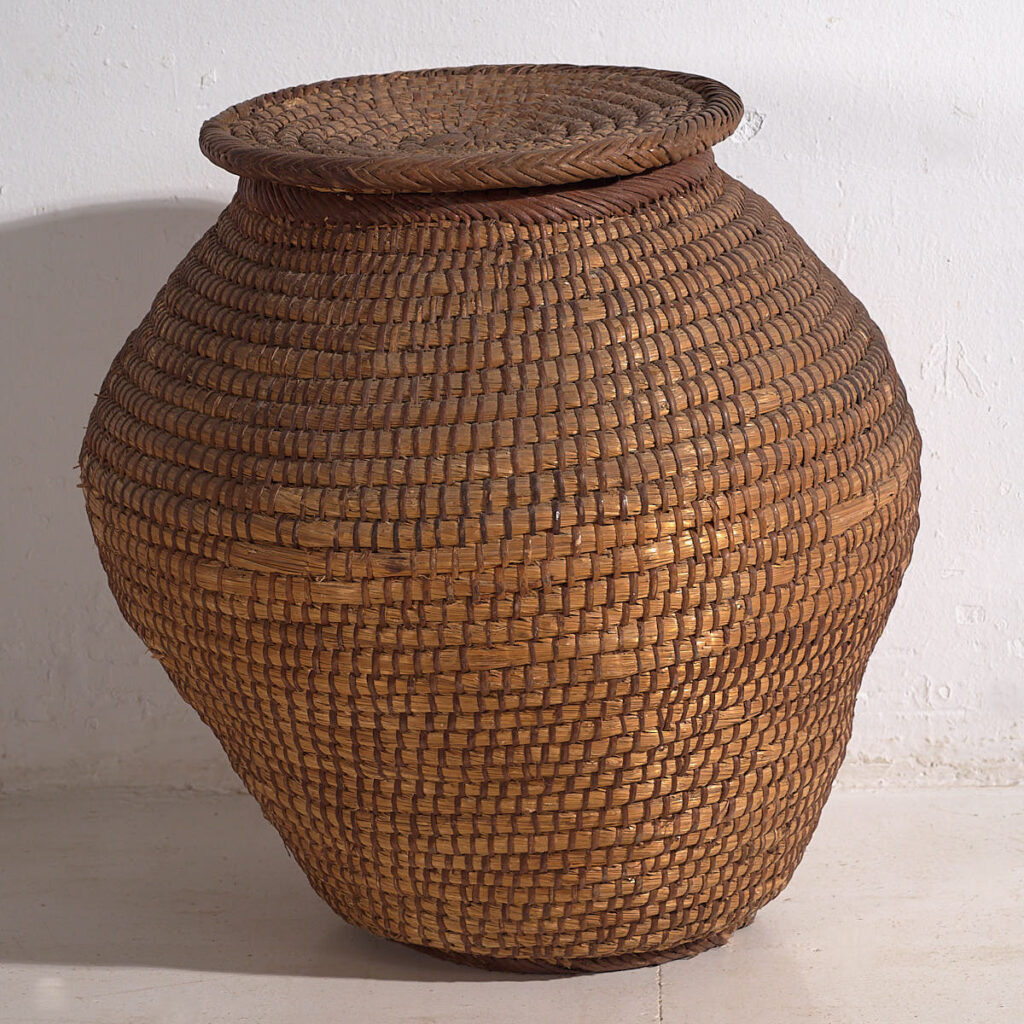 Cesta de almacenamiento antigua (c.1920) #3