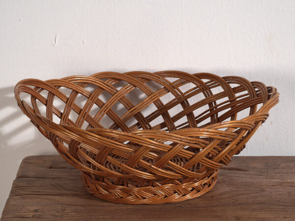 Antique hand woven wicker basket (c.1920) #2