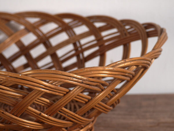 Antique hand woven wicker basket (c.1920) #2