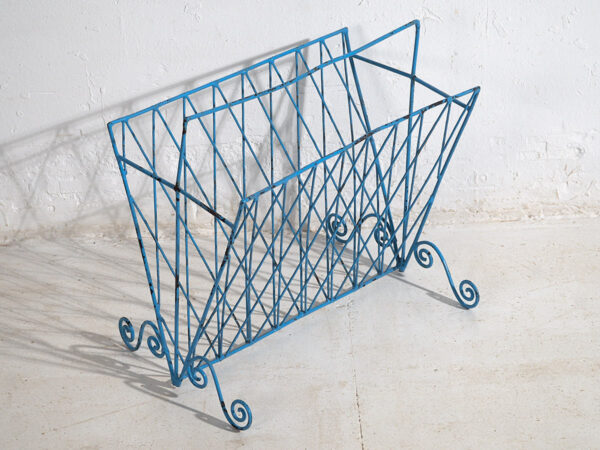 Revistero metálico de estilo vintage (c.1950)
