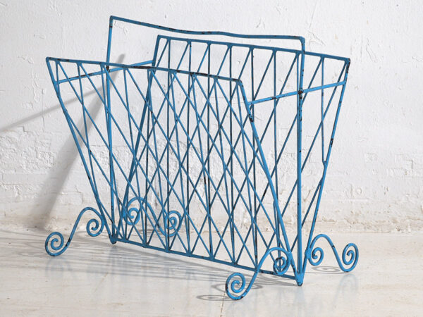 Revistero metálico de estilo vintage (c.1950)