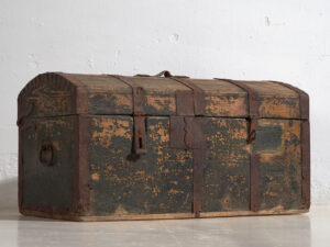 Coffre ancien à patine verte (c.1900) #32