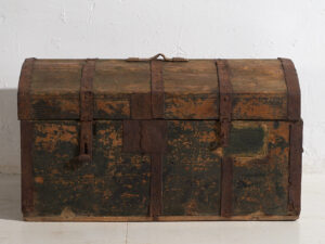 Coffre ancien à patine verte (c.1900) #32