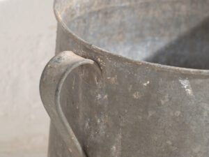 Cubos antiguos metal galvanizado (c.1920). Conjunto de 3 piezas #3