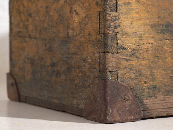 Small antique metal frame chest (c.1900) #3
