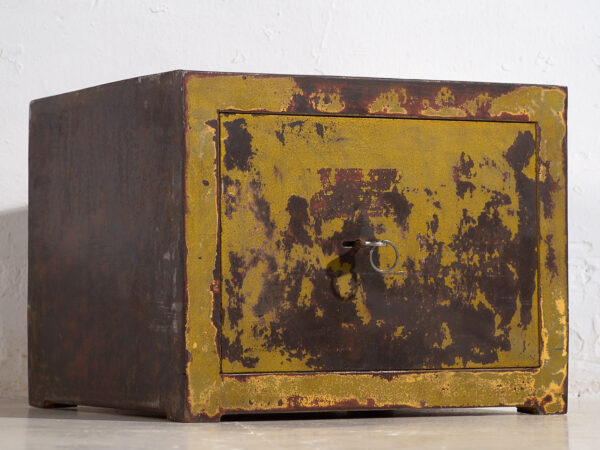 Antique safe box with green patina (c.1920) #4