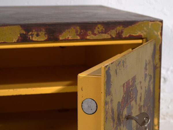Antique safe box with green patina (c.1920) #4