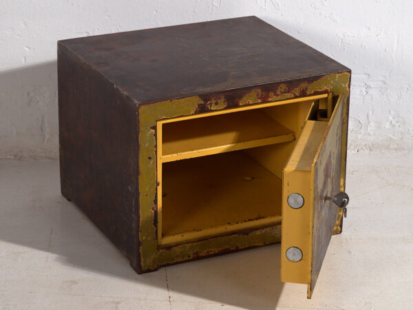 Antique safe box with green patina (c.1920) #4