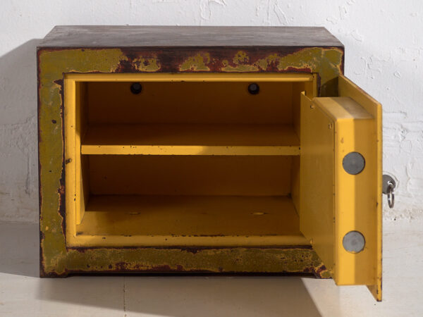 Antique safe box with green patina (c.1920) #4