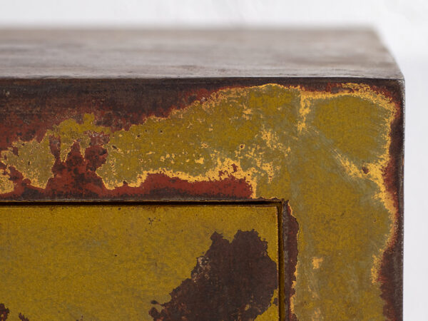 Antique safe box with green patina (c.1920) #4