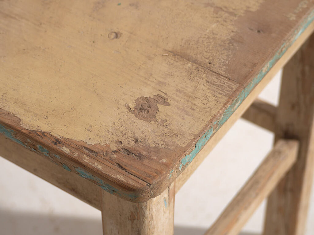 Mesita antigua de madera maciza (c.1920) #13