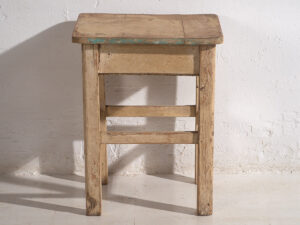 Mesita antigua de madera maciza (c.1920) #13