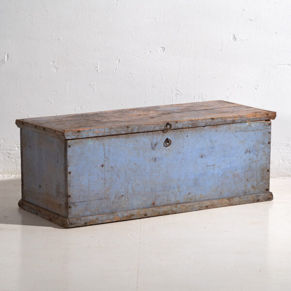 Cofre antiguo de color azul (c.1920) #46