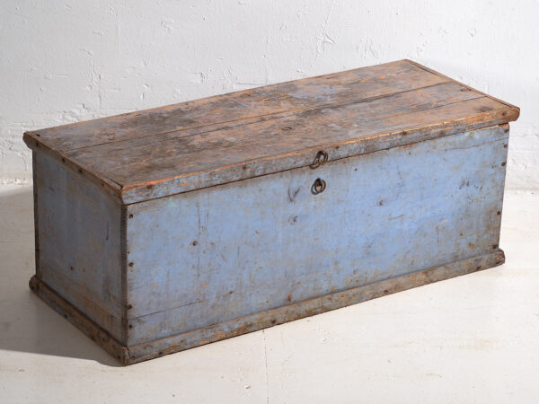 Cofre antiguo de color azul (c.1920) #46