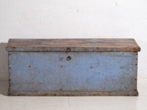 Cofre antiguo de color azul (c.1920) #46