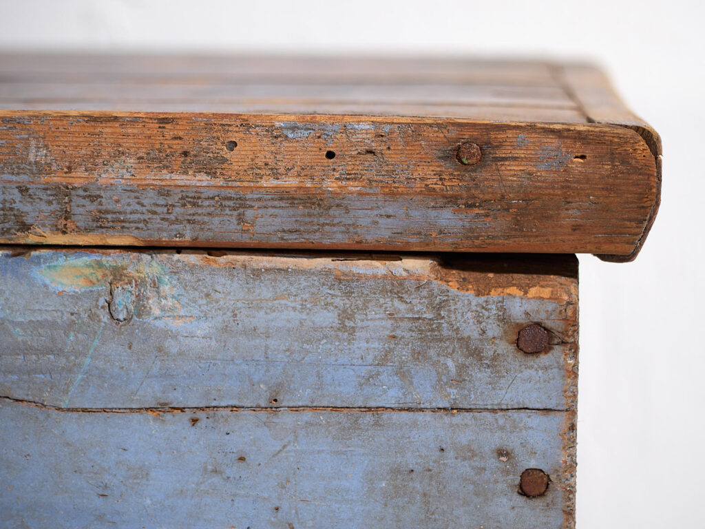 Cofre antiguo de color azul (c.1920) #46