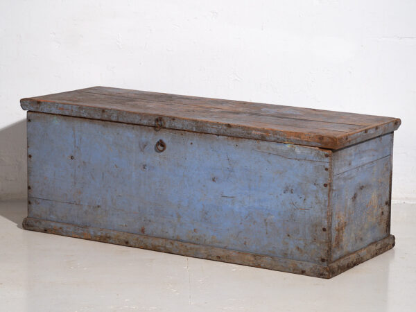 Cofre antiguo de color azul (c.1920) #46