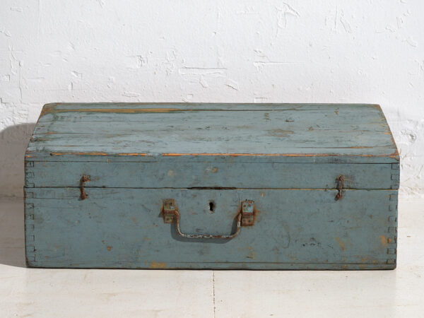 Estuche antiguo con pátina de color azul celeste (c.1920) #61