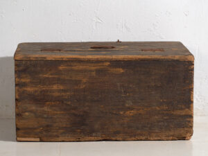 Antiguo baúl de municiones en color azul cobalto (c.1900) #64