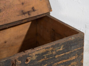 Antiguo baúl de municiones en color azul cobalto (c.1900) #64