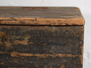 Antiguo baúl de municiones en color azul cobalto (c.1900) #64