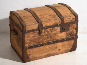 Baúl grande antiguo de madera lavada (c.1900) #66