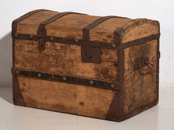 Baúl grande antiguo de madera lavada (c.1900) #66
