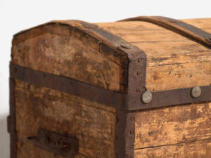 Baúl grande antiguo de madera lavada (c.1900) #66