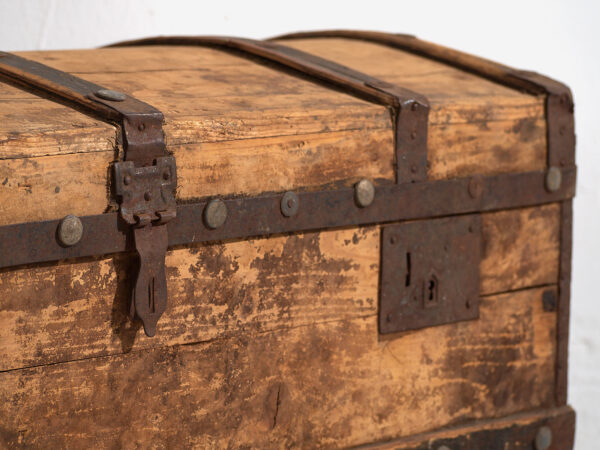 Baúl grande antiguo de madera lavada (c.1900) #66