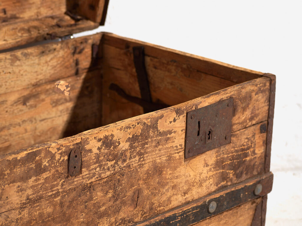 Baúl grande antiguo de madera lavada (c.1900) #66