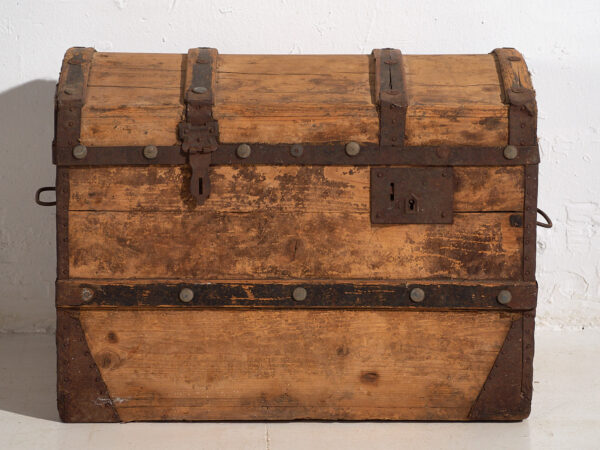 Baúl grande antiguo de madera lavada (c.1900) #66
