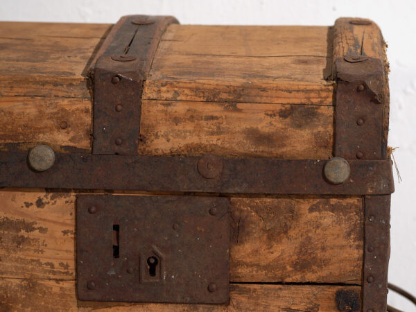 Baúl grande antiguo de madera lavada (c.1900) #66