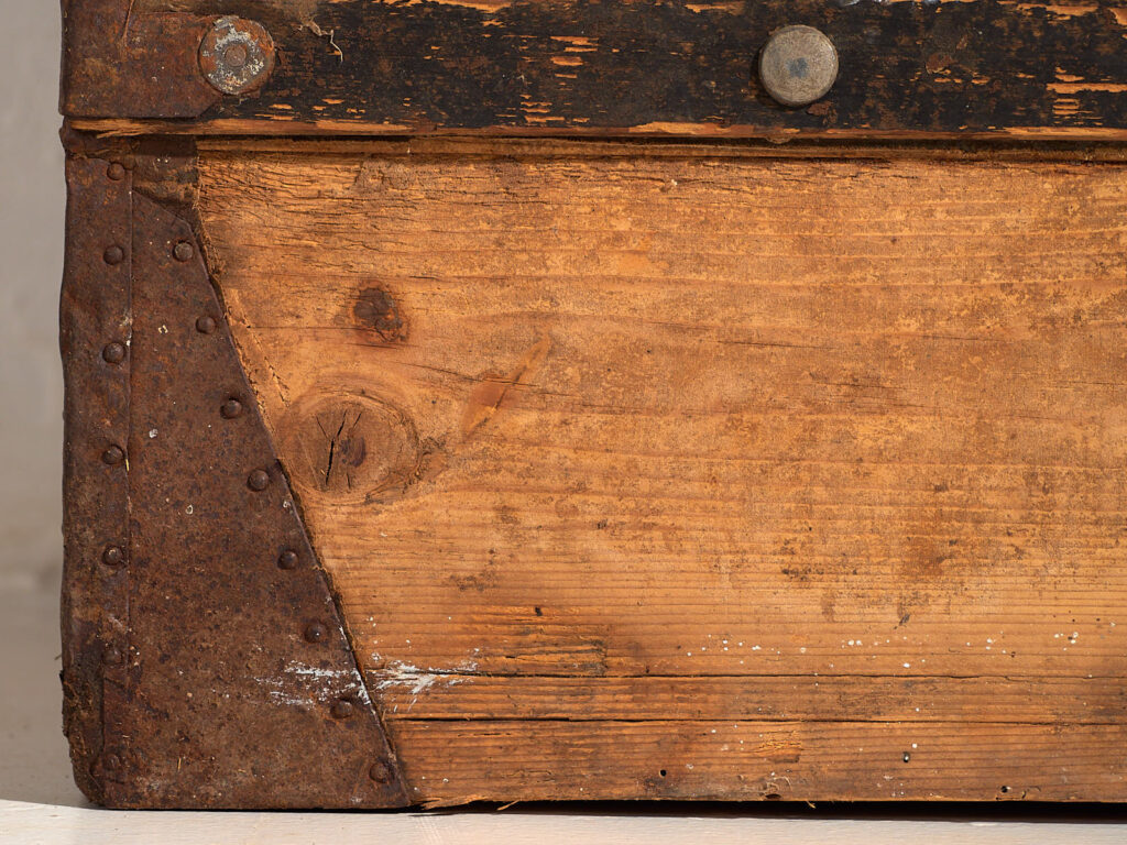 Baúl grande antiguo de madera lavada (c.1900) #66