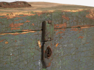 Antique green patina military box (c.1910) #67