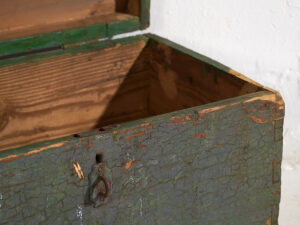 Antique green patina military box (c.1910) #67