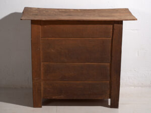 Commode verte ancienne de style primitif (vers 1920) #71