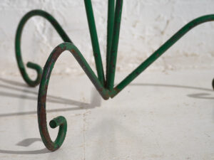 Macetero antiguo de hierro para jardín (c.1920) #113