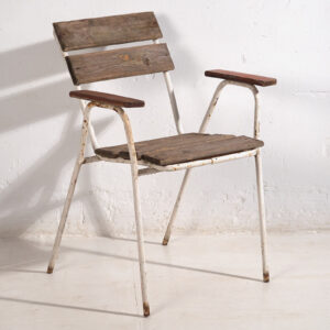 Chaises de jardin anciennes avec accoudoirs (c.1920). Ensemble de 2 pièces #23