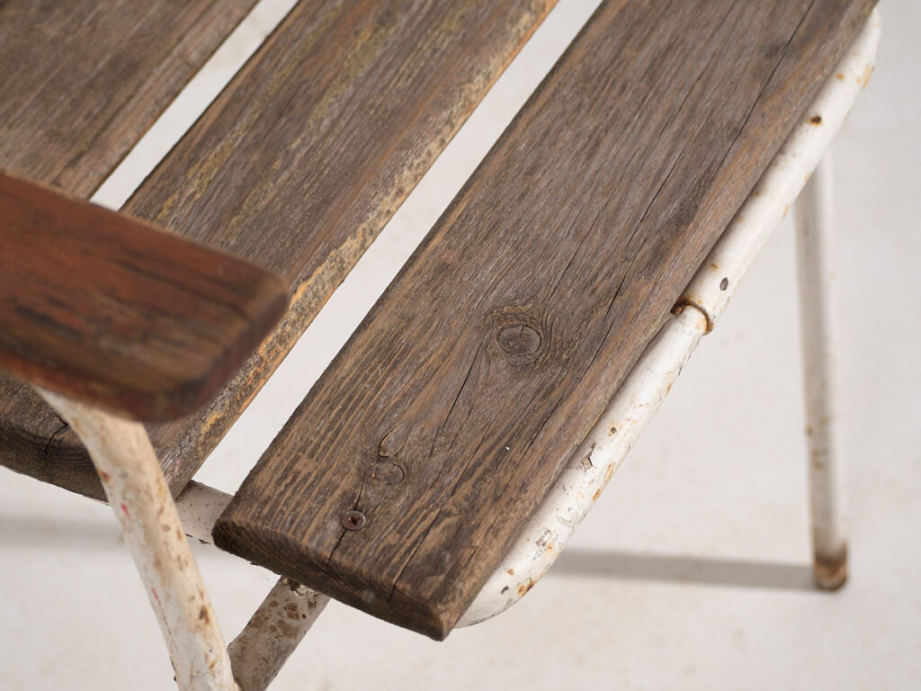 Chaises de jardin anciennes avec accoudoirs (c.1920). Ensemble de 2 pièces #23