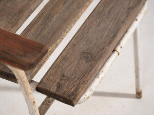 Chaises de jardin anciennes avec accoudoirs (c.1920). Ensemble de 2 pièces #23