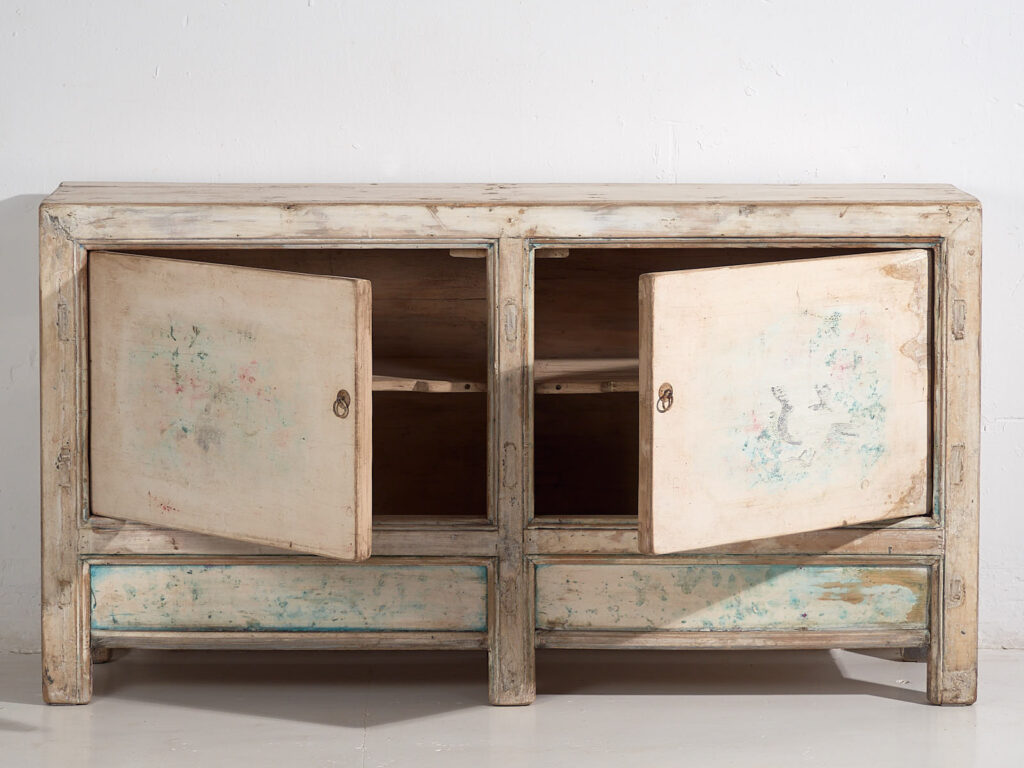 Aparador de comedor blanco antiguo (c.1900) #29