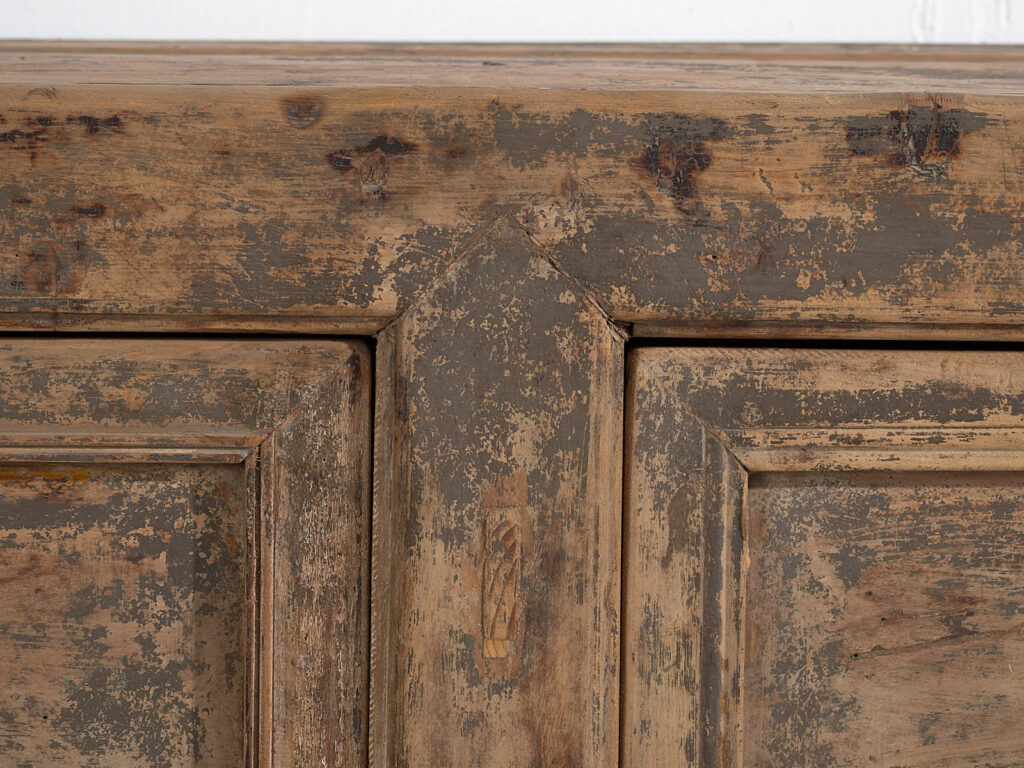 Antiguo aparador de salón con pátina de color gris (c.1900) #47
