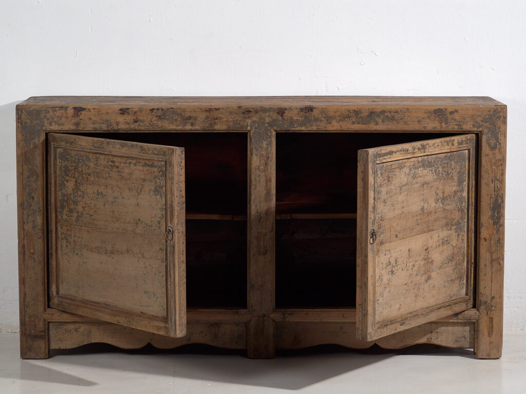 Antiguo aparador de salón con pátina de color gris (c.1900) #47