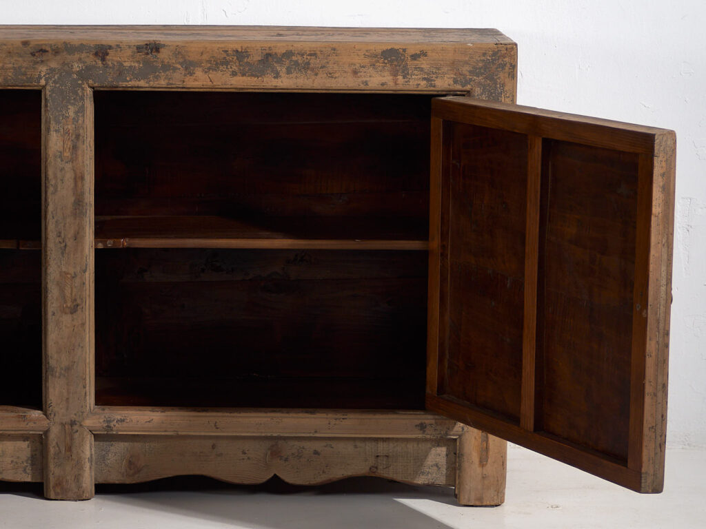 Antiguo aparador de salón con pátina de color gris (c.1900) #47