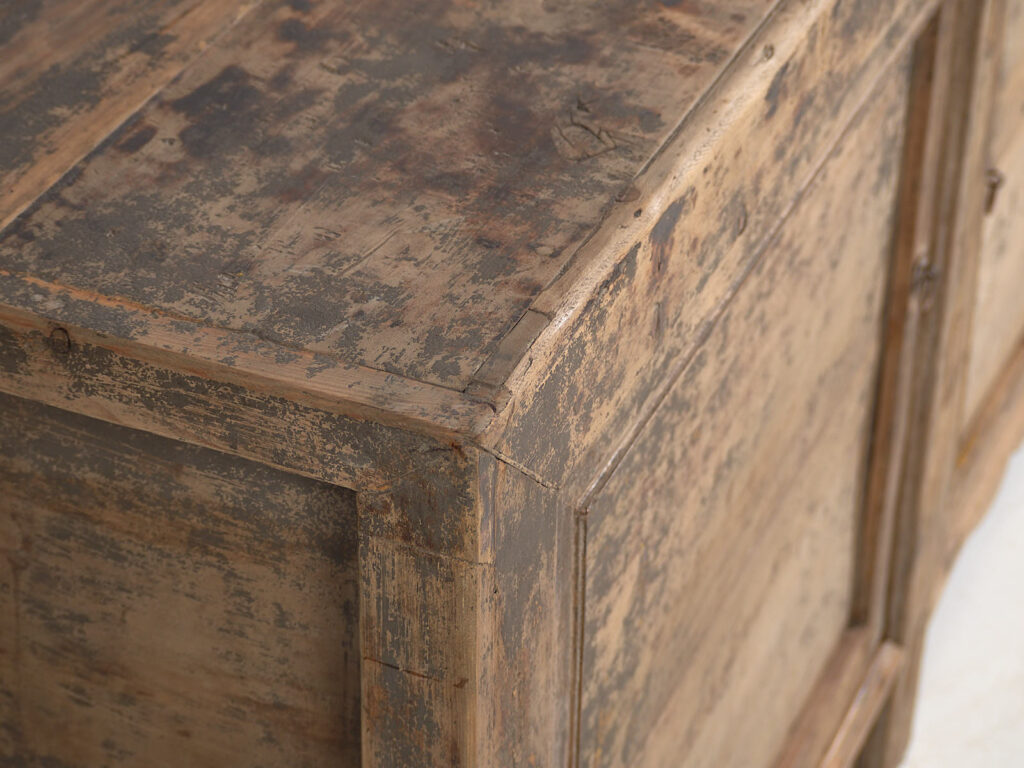 Antiguo aparador de salón con pátina de color gris (c.1900) #47