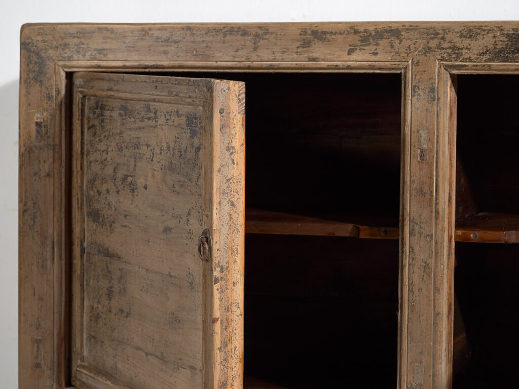 Pequeño aparador antiguo con pátina de color gris (c.1900) #80