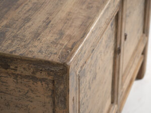 Pequeño aparador antiguo con pátina de color gris (c.1900) #80