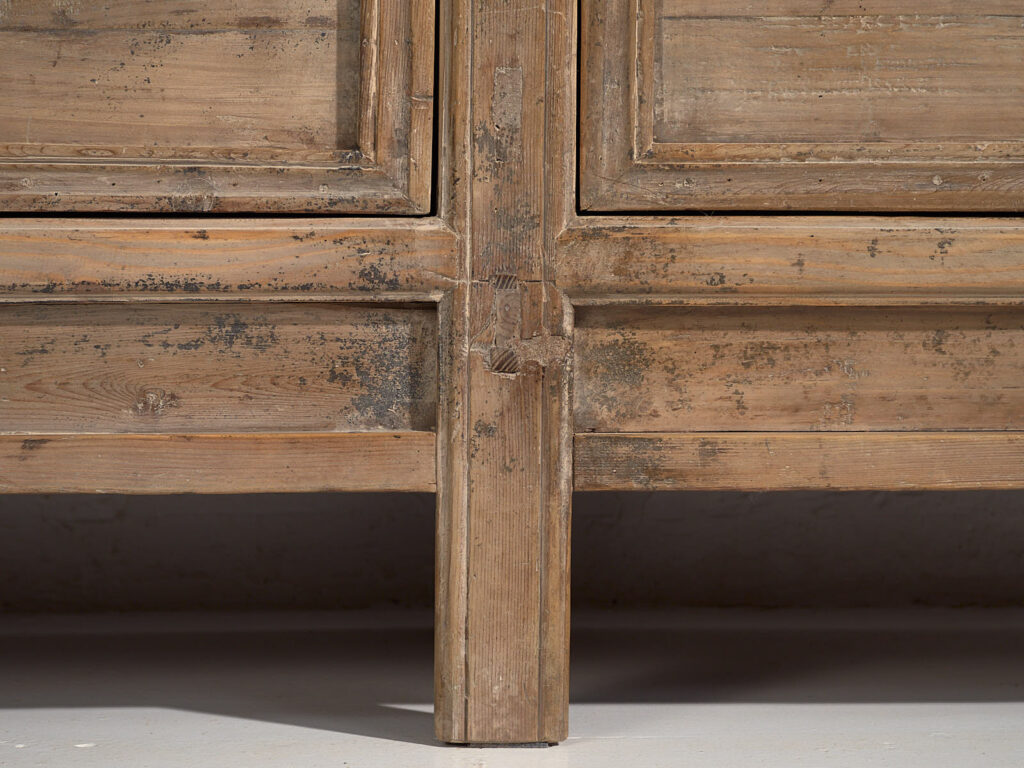 Pequeño aparador antiguo con pátina de color gris (c.1900) #80