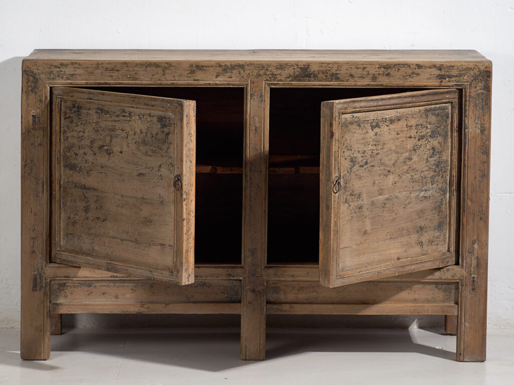Pequeño aparador antiguo con pátina de color gris (c.1900) #80
