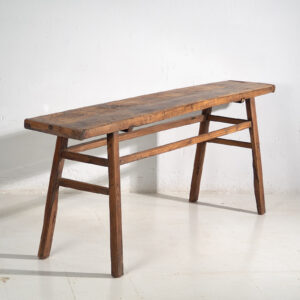 Mesa alta antigua de madera maciza (c.1900) #42